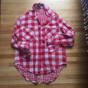 💜LAST CHANCE💜 Velvet Heart Plaid Shirt